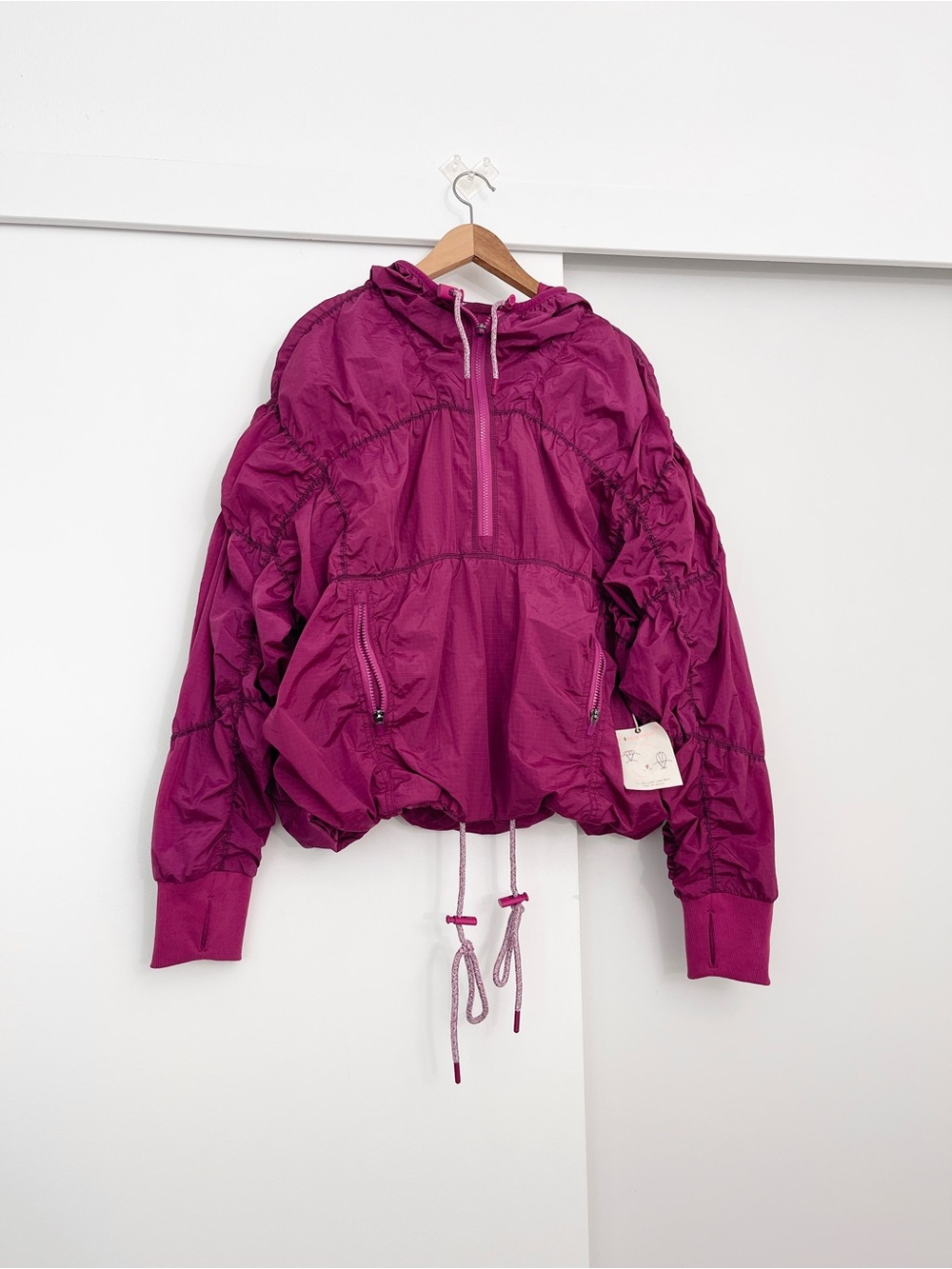 NWOT Free People Movement Happy Camper Pullover Hoodie Size Medium